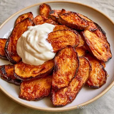 Aubergine au Yaourt pour 4 Personnes Fiche recette