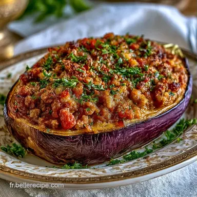 Aubergine Farcie Au Four pour 4 Personnes Fiche recette