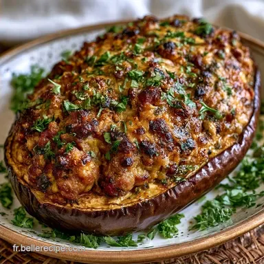 Aubergine Farcie Au Four pour 4 Personnes