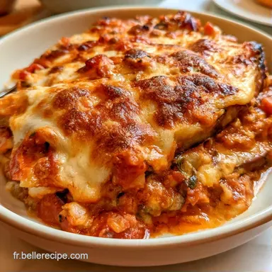 Aubergines &agrave; la Parmigiana pour 4 Personnes Fiche recette