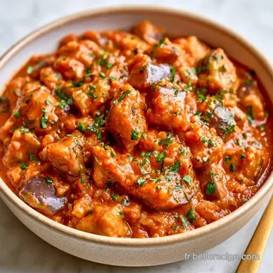 Aubergines Aux &Eacute;pices pour 4 Personnes Fiche recette