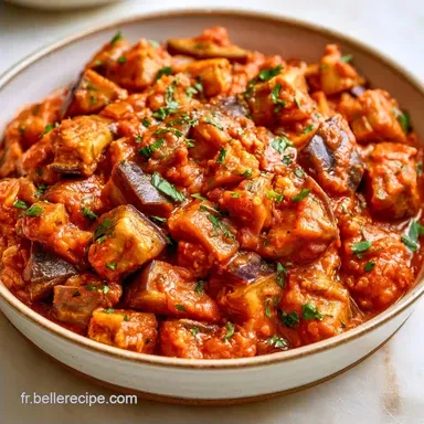 Aubergines Aux &Eacute;pices pour 4 Personnes