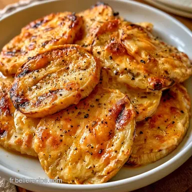 Aubergines Blanches Plancha au Parmesan Fiche recette