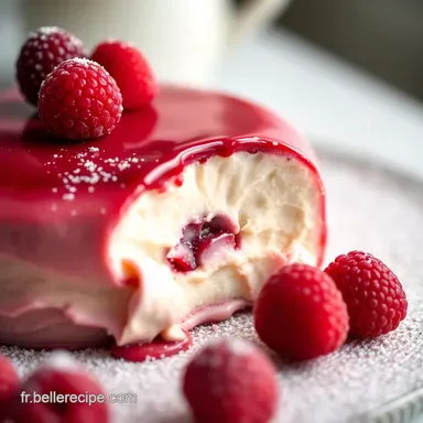 Bavarois Framboise Chocolat Blanc Mon Secret Gourmand Fiche recette