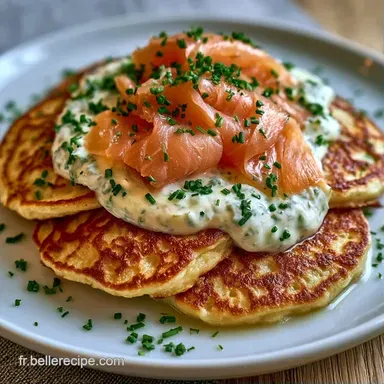 Blinis Au Saumon pour 12 Portions Fiche recette