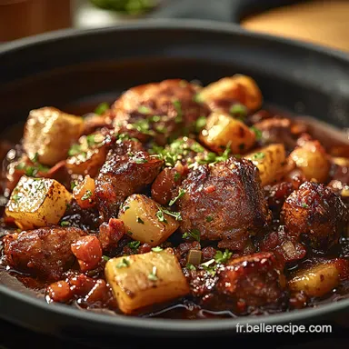 B&oelig;uf Bourguignon Facile &agrave; Pr&eacute;parer Le Plat Mijot&eacute; R&eacute;ussi