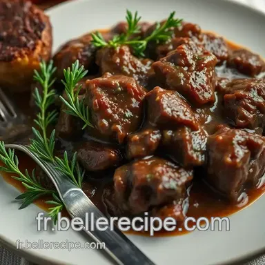 Id&eacute;e Repas Entre Amis 10: Boeuf Bourguignon Festif! Fiche recette