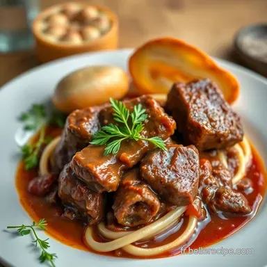 Recettes Boeufs: Boeuf Bourguignon Facile, le Plat R&eacute;confortant Ultime! Fiche recette