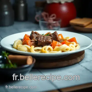 Recette boeuf Bourguignon : Tradition et R&eacute;confort Rassembl&eacute;s Fiche recette