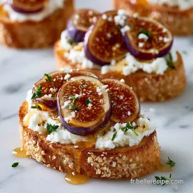 Bouch&eacute;e Figue Ch&egrave;vre en 20 Minutes Fiche recette