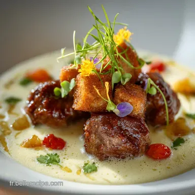 Boulette de viande bouillon coco La recette cr&eacute;meuse au gingembre Fiche recette