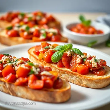 Entr&eacute;es Faciles et Rapides: Ma Bruschetta "Bella Vita" Minute!