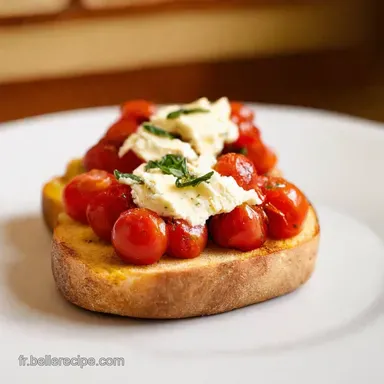 Bruschetta recette facile Tomates Cerises Fromage Frais en 5 min Fiche recette