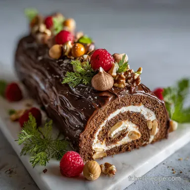 B&ucirc;che de No&euml;l Chocolate - Make-Ahead Fiche recette