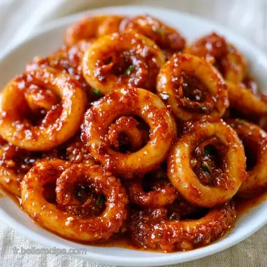 Calamars Saut&eacute;s Cor&eacute;ens pour 4 Personnes Fiche recette