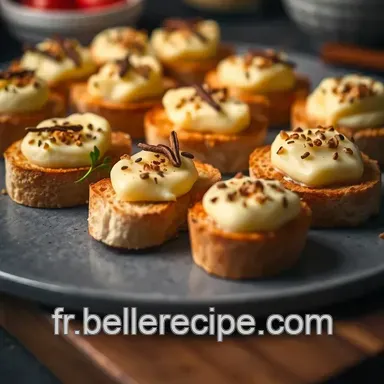 Canap&eacute;s Ap&eacute;ritifs Cr&eacute;meux aux &Eacute;pices : Une D&eacute;licieuse Bouch&eacute;e Fiche recette