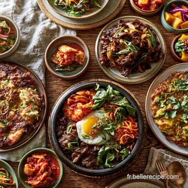 51 recettes cor&eacute;ennes : poulet frit, bibimbap & kimchi