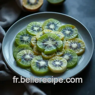 Carpaccio de Kiwi et Banane : Un Dessert Frais et Vitamin&eacute; Fiche recette