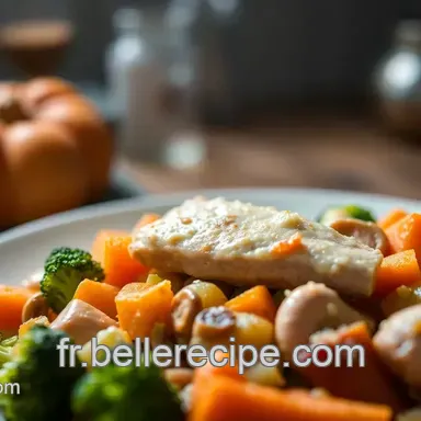 Id&eacute;e repas famille : Casserole de poulet cr&eacute;meuse et l&eacute;gumes