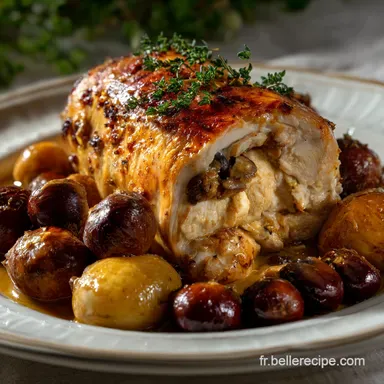 Repas de Nouvel An au Chapon Farci aux Marrons Fiche recette