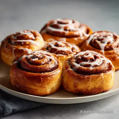 Cinnamon Rolls Moelleux pour 12 Portions Fiche recette