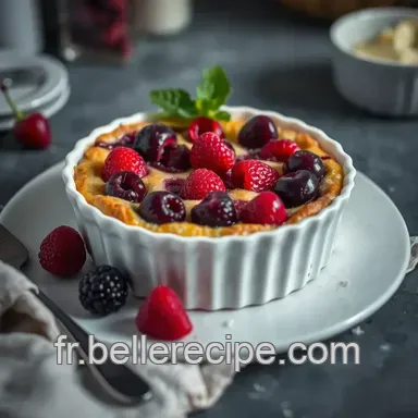 Clafoutis Cerises Express: Dessert Facile Qui Impressionne! Fiche recette