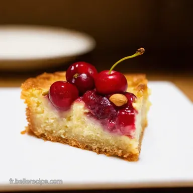Dessert Facile et Rapide Mon Clafoutis Express Cerises Amandes Fiche recette