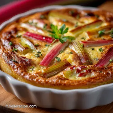 Clafoutis &agrave; la Rhubarbe Facile La Recette Traditionnelle et Sans &Eacute;chec Fiche recette