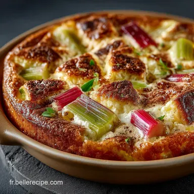 Clafoutis &agrave; la Rhubarbe La Recette Traditionnelle Cr&eacute;meuse et Facile