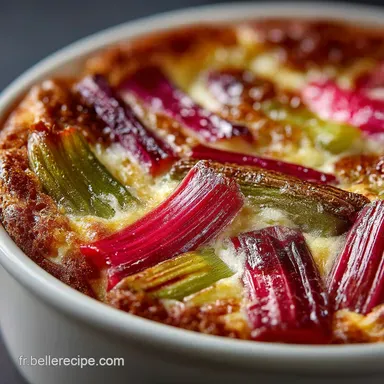 Recette Clafoutis Rhubarbe Facile Le D&eacute;lice Printemps Maison Fiche recette