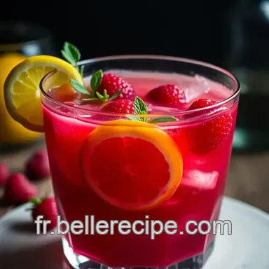 Recette Cocktail Sans Alcool: Rafra&icirc;chissant Cocktail Framboise-Citronnelle Fiche recette