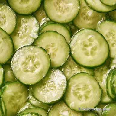Concombres Marin&eacute;s au Vinaigre de Cidre Fiche recette