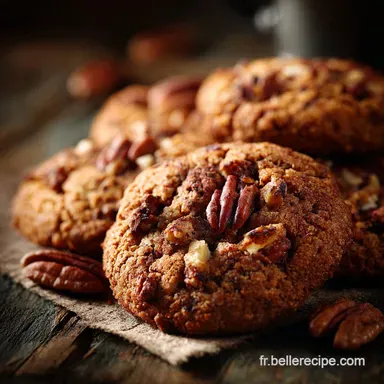 Cookie aux &eacute;pices et noix de p&eacute;can Le secret du moelleux garanti Fiche recette