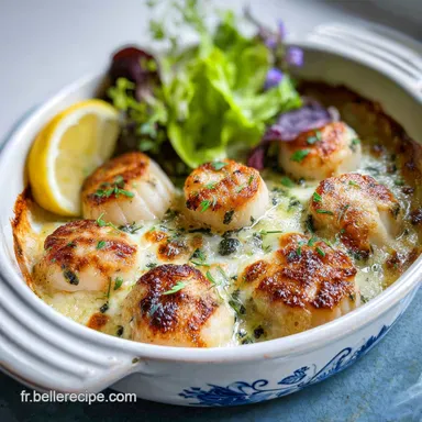 Coquilles Saint Jacques Gratinees in 30 Minutes Fiche recette