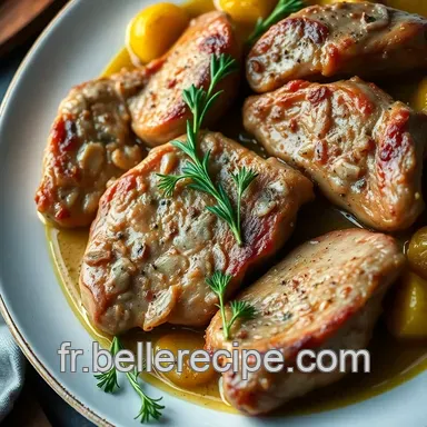 C&ocirc;tes de Veau Saut&eacute;es au Romarin : Recette &Eacute;l&eacute;gante et Savoureuse Fiche recette