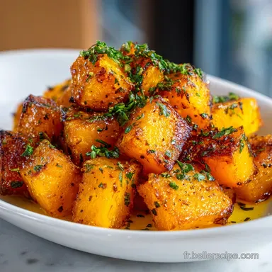 Courge Butternut R&ocirc;tie pour 4 Servings Fiche recette