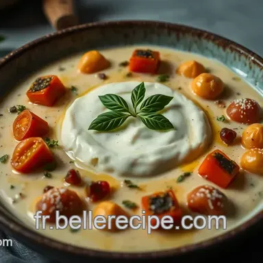 Recette Mascarpone Sal&eacute; : Cr&egrave;me D&eacute;licieuse aux Herbes et L&eacute;gumes R&ocirc;tis