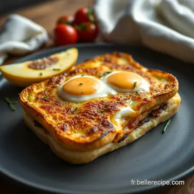 Repas Recette Facile: Croque Madame Express - Le Chic en 15 Min! Fiche recette