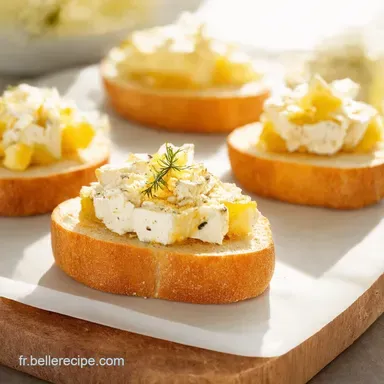 Recette Entr&eacute;e Simple et Chic Crostinis Ch&egrave;vre Miel
