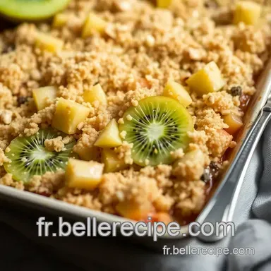 Crumble de Kiwi aux Noix du Br&eacute;sil : Un Dessert Hivernal D&eacute;licieux en 15 Min Fiche recette