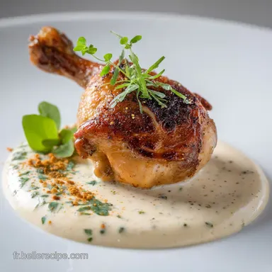 Cuisse de poulet de Bistrot : Sauce Cr&eacute;meuse &agrave; la Moutarde