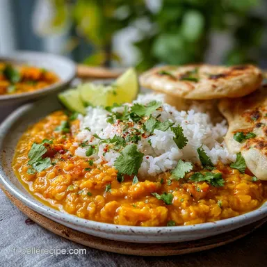 Recette Facile de Curry de Lentilles en 30 Min Fiche recette