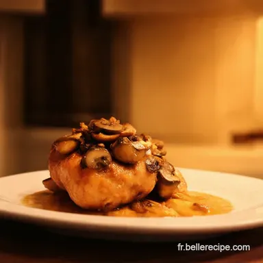 Mon D&eacute;lice de Poulet au Porto Fricass&eacute;e de Champignons Fiche recette
