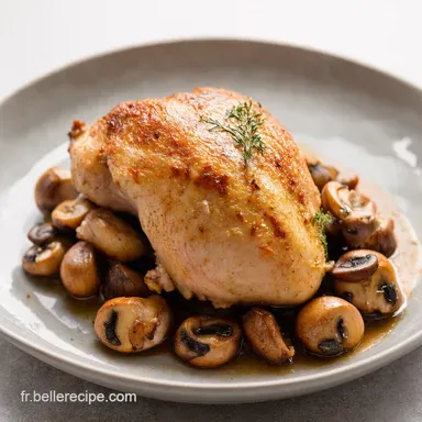 Mon D&eacute;lice de Poulet au Porto Fricass&eacute;e de Champignons