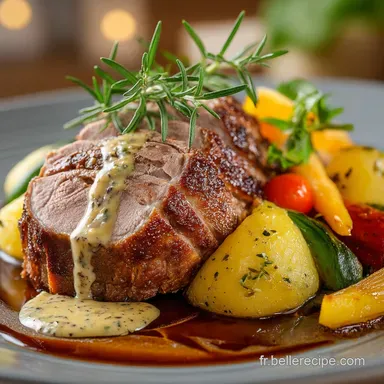 Cuisse de Dinde &agrave; la Moutarde Le R&ocirc;ti Moelleux aux Ar&ocirc;mes de Terroir Fiche recette