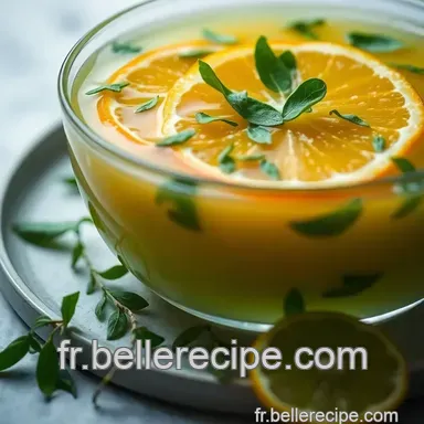 Eau D&eacute;tox Renouvelante : Agrumes & Menthe pour une Boisson Rafra&icirc;chissante Fiche recette