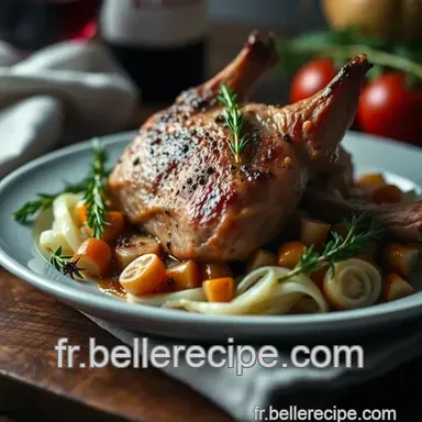 D&eacute;licieuse cuisson &eacute;paule agneau : Recette R&ocirc;tie aux Herbes et Vin Rouge Fiche recette