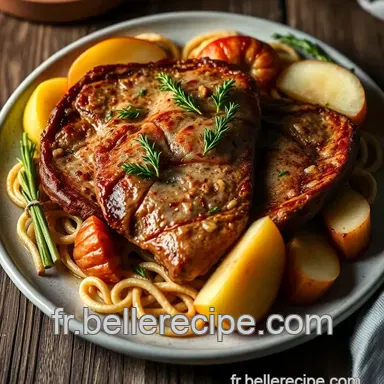 Cuisson escalope de veau &agrave; la Normande : Recette facile et savoureuse Fiche recette