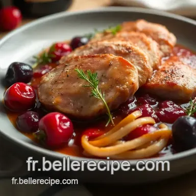 Filet de Canette aux Cerises : Une Recette Gourmande et &Eacute;quilibr&eacute;e Fiche recette