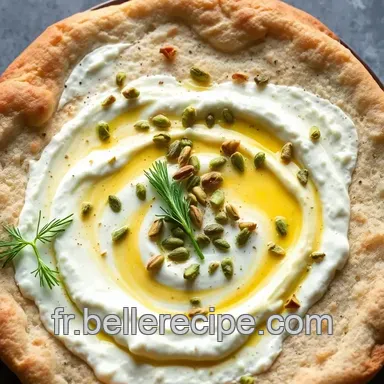 Flatbread et Dip Yaourt Pistache: L'Ap&eacute;ro Facile et Chic! Fiche recette